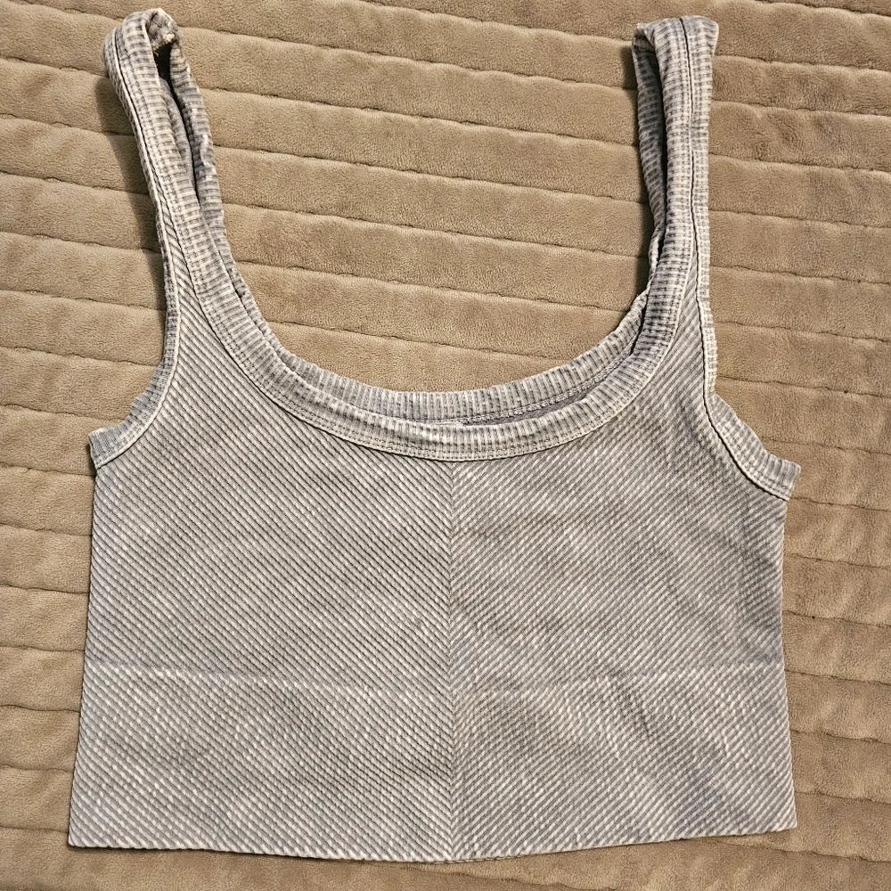 Dress Up Ribbed Square Neck Bralette - Picture 1 of 6